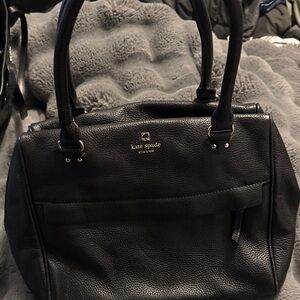 Kate Spade Black Pebbled Leather Satchel
